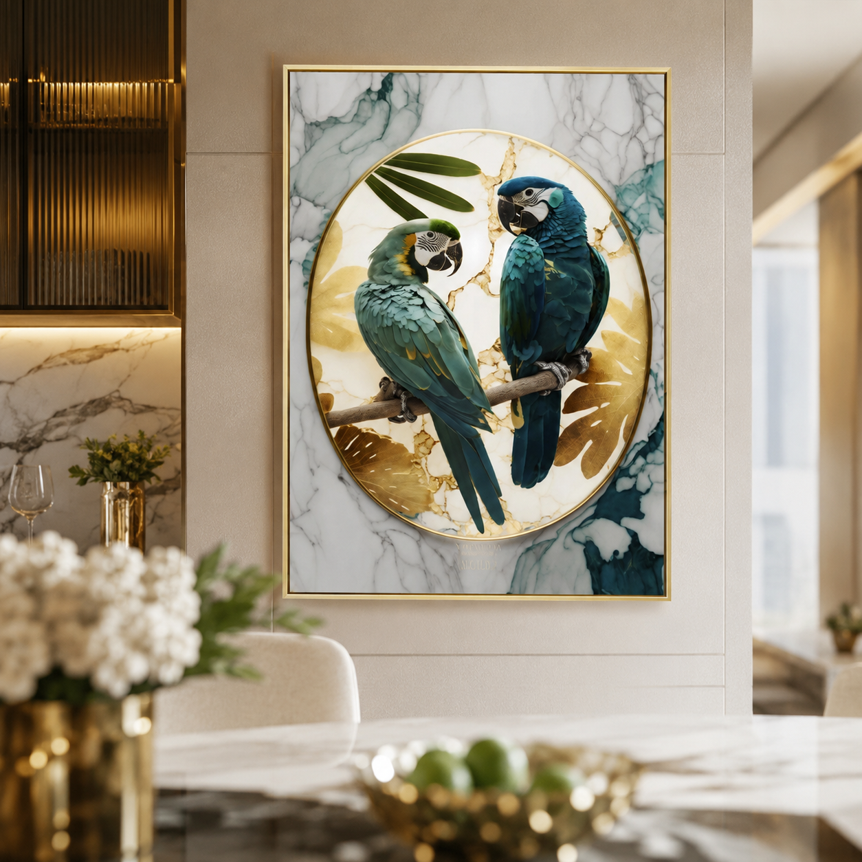 Quadro Casal De Araras