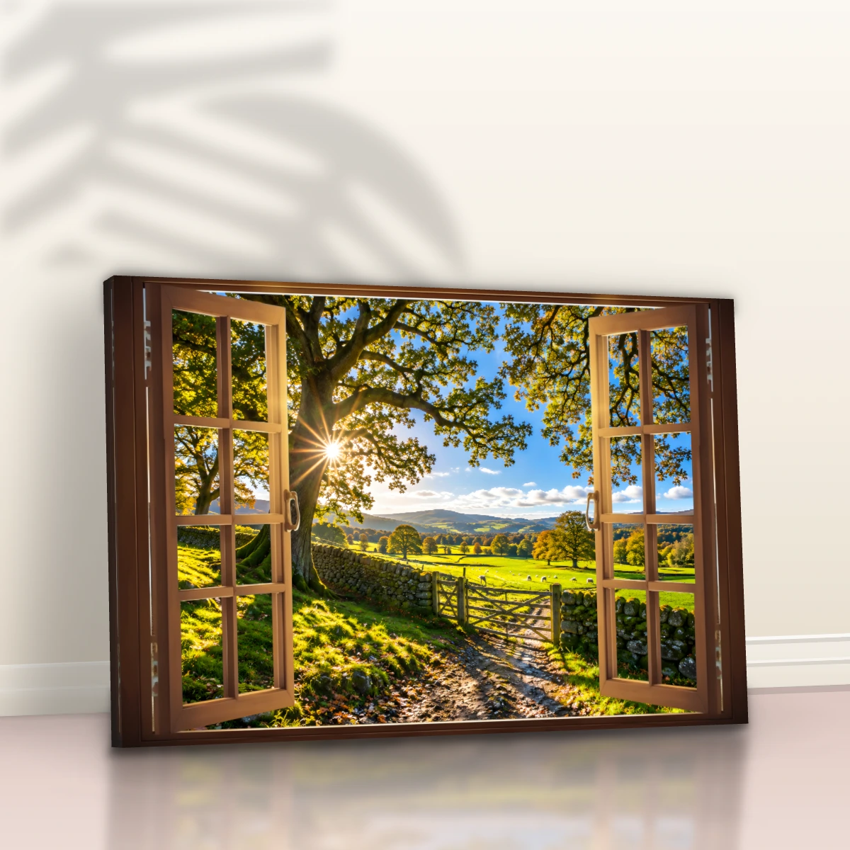 Quadro Sala Janela Campo Solar