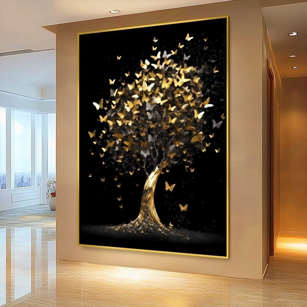 Quadro Arvore De Borboleta