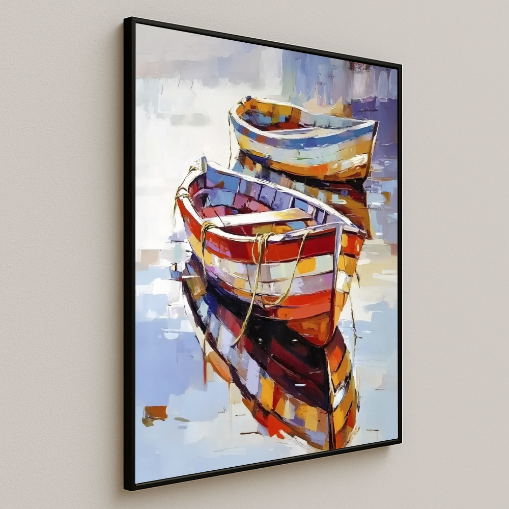 Quadro Barcos Pintura Classica