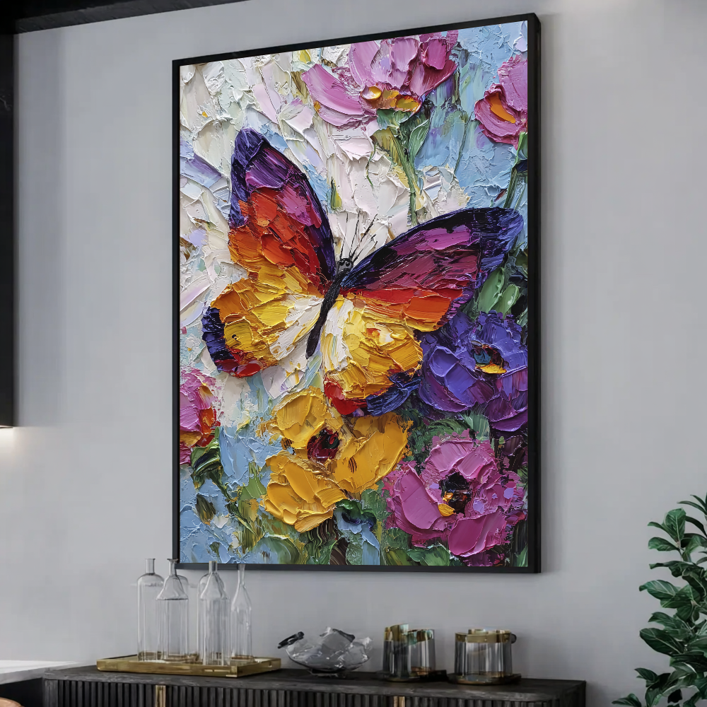 Quadro Borboleta Abstrata