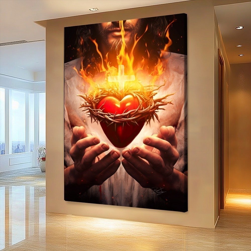 Quadro Coração Sagrado