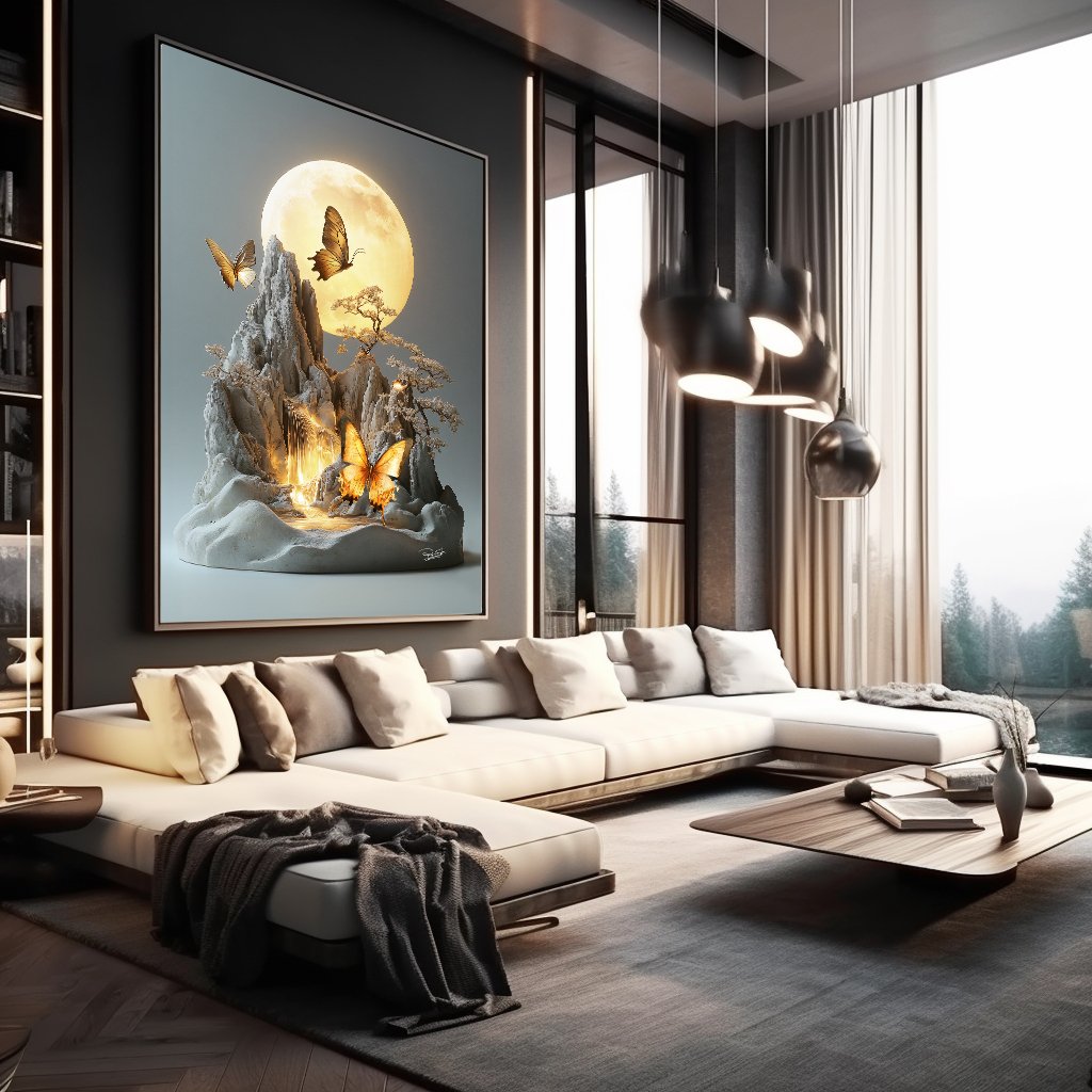 Quadro Decoração Com Borboleta