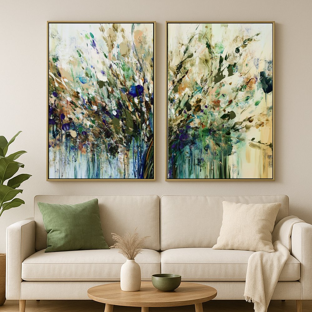 Quadro Duo Essência Verde