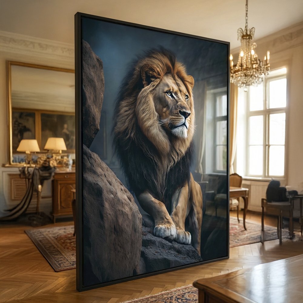 Quadro Leão Imponente