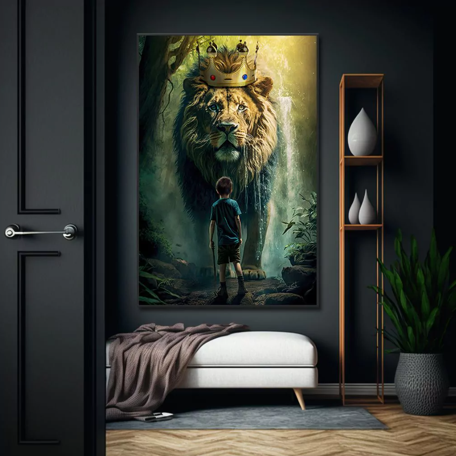 Quadro Leão Protetor
