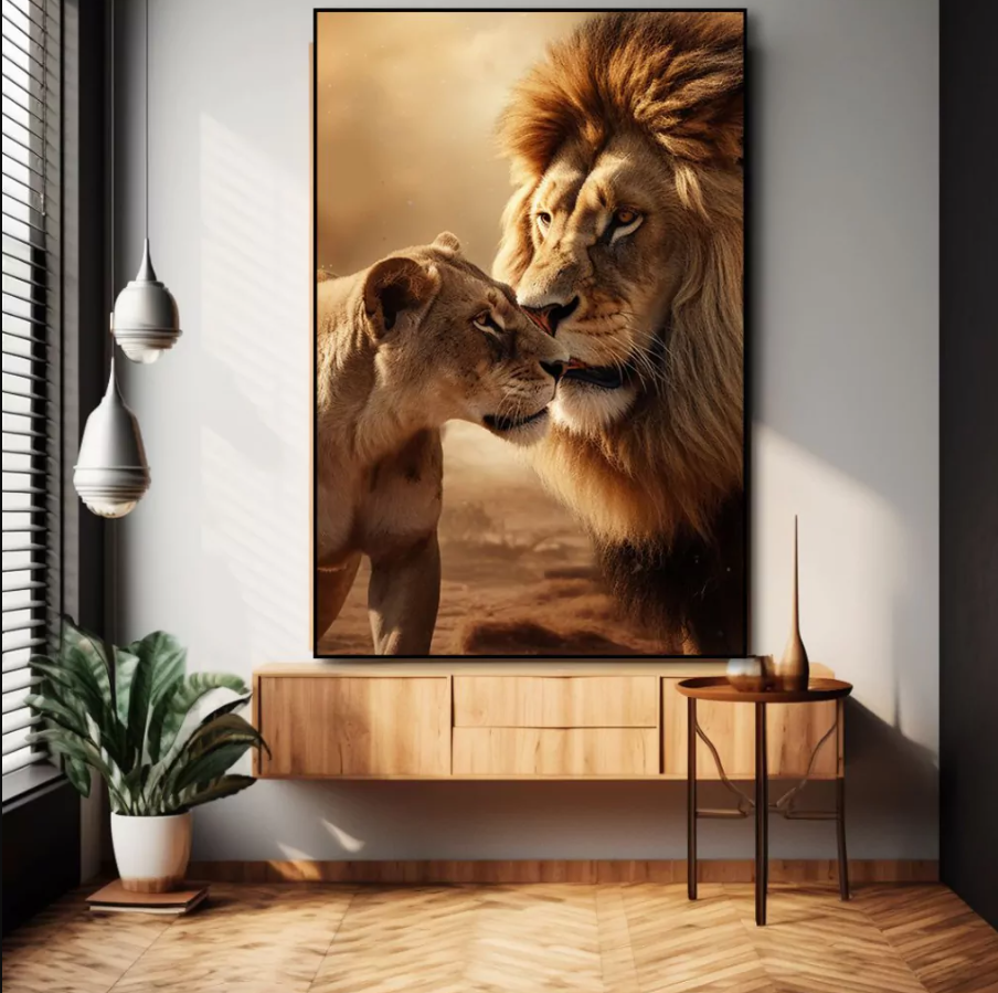 Quadro Lions Love
