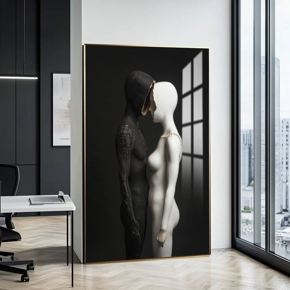Quadro Modelo Escultura Casal Ii