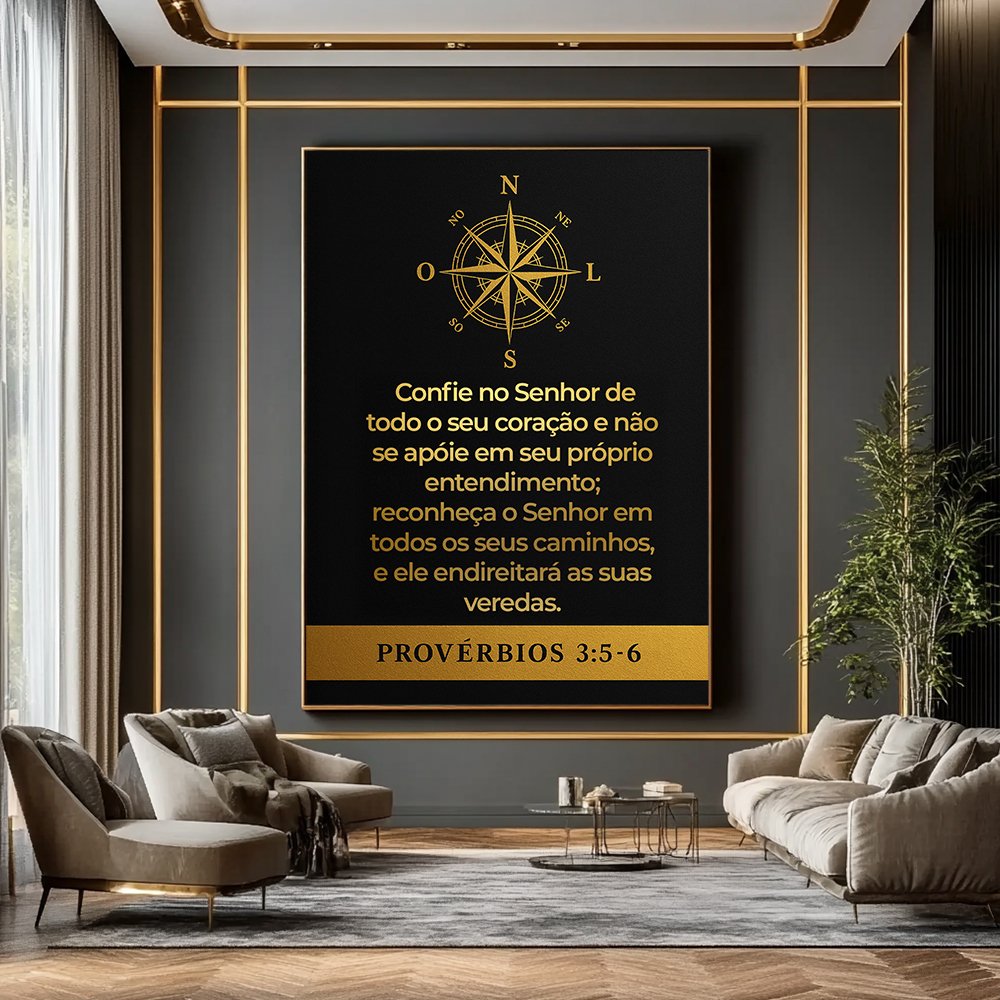Quadro Proverbios 3. 5 6