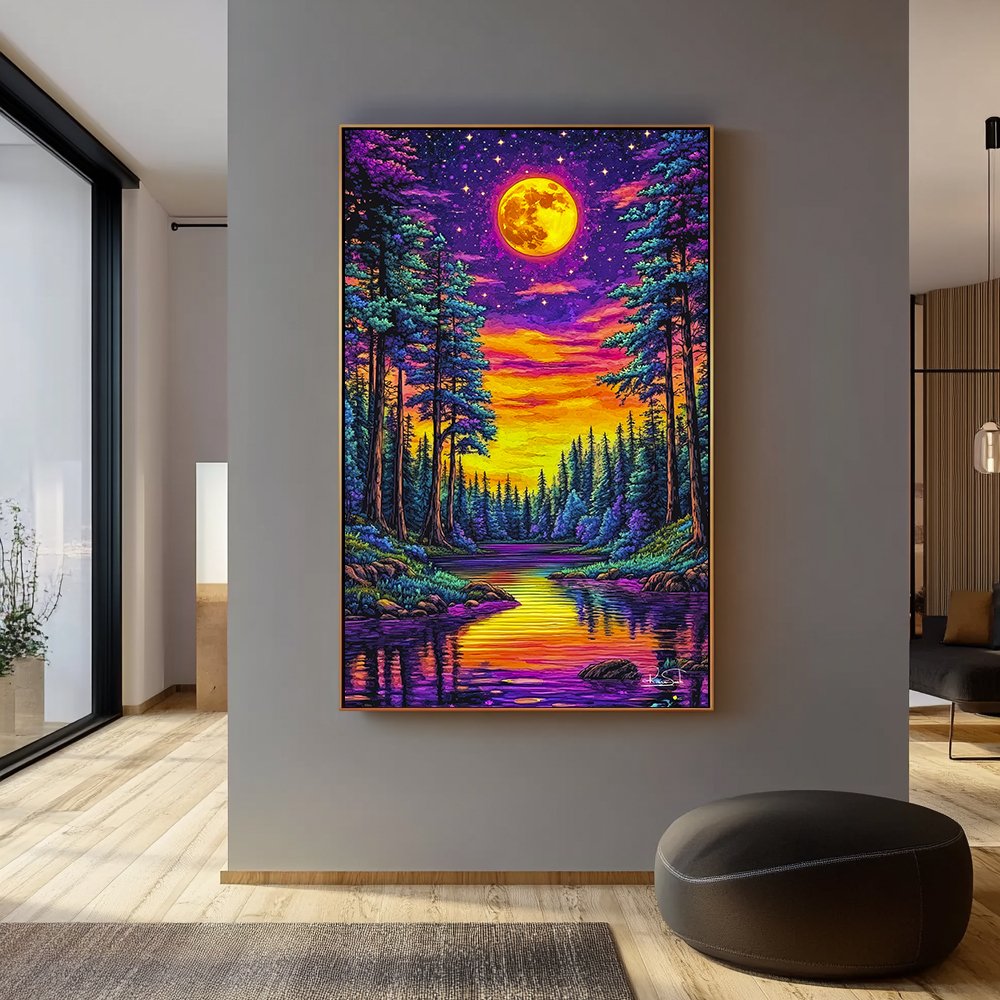 Quadro Vibrant Imagem Por Do Sol